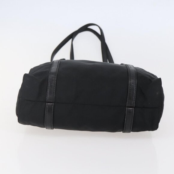 PRADA Shoulder Bag Nylon Leather Black Silver Auth - Picture 6 of 16